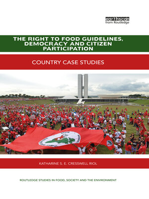 cover image of The Right to Food Guidelines, Democracy and Citizen Participation